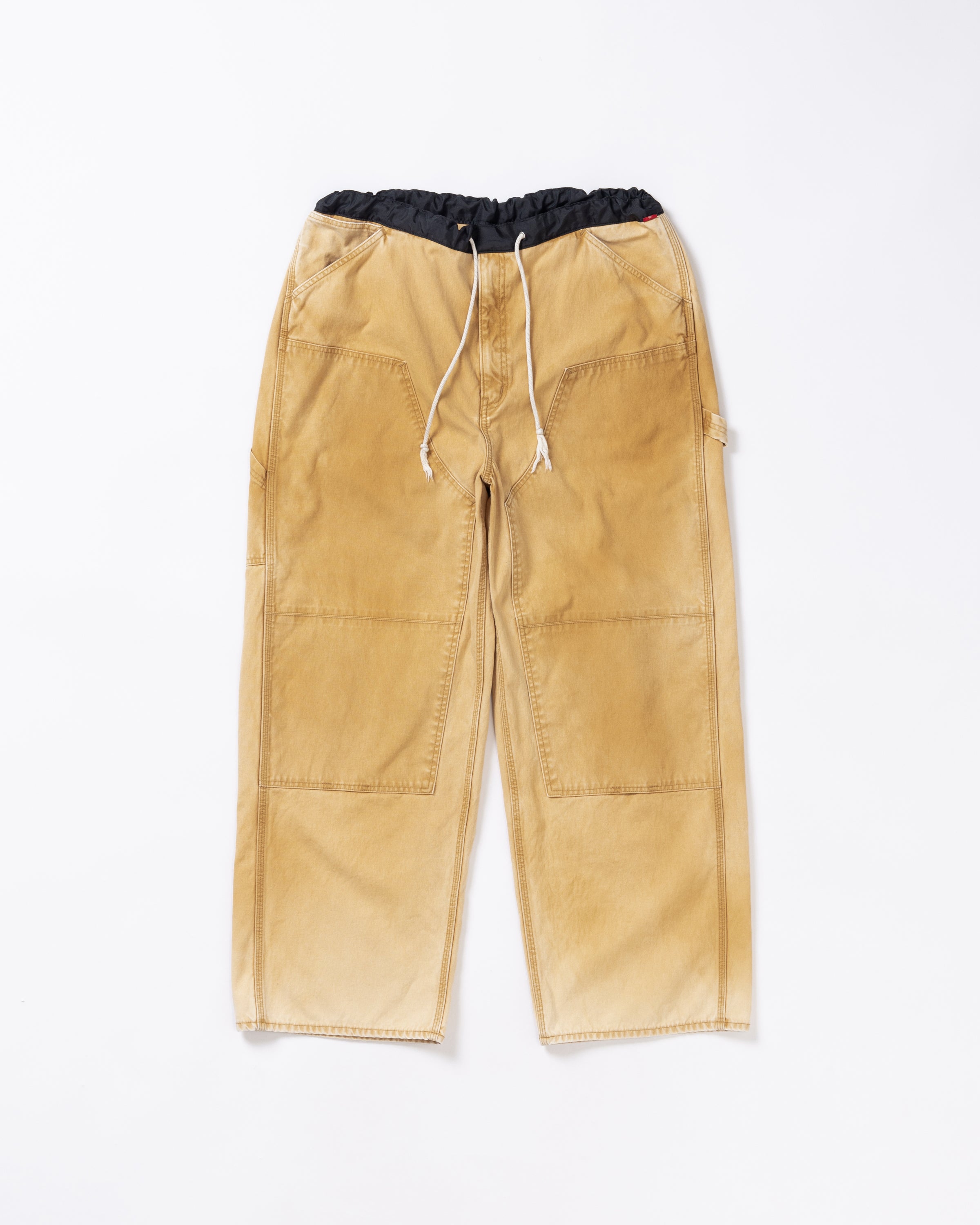 DOUBLE KNEE DUCK PAINTER PANTS YELLOW OCHER – ANACHRONORM