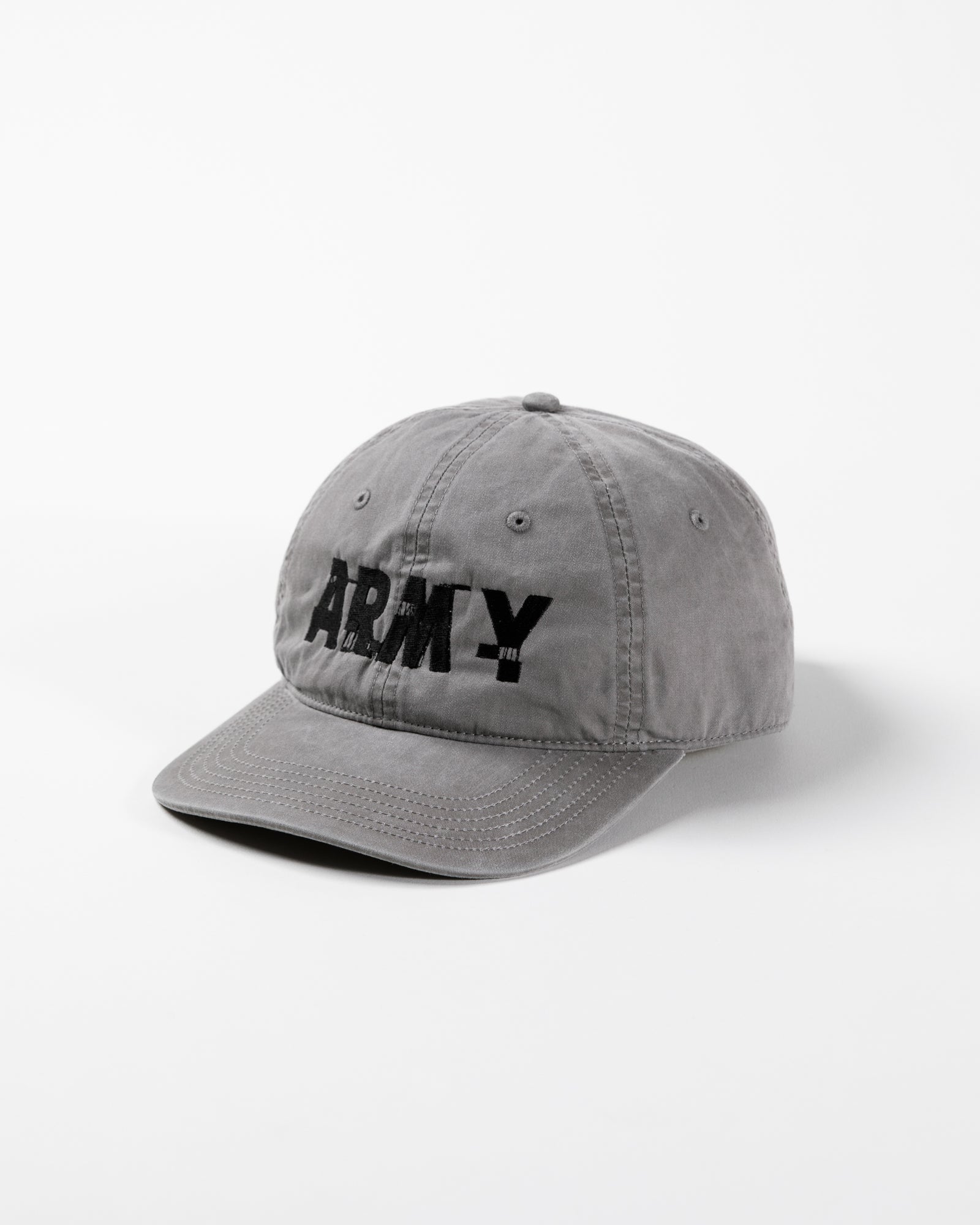 ARMY グリッチ刺繍キャップ グレー | ANACHRONORM × Nukeme
