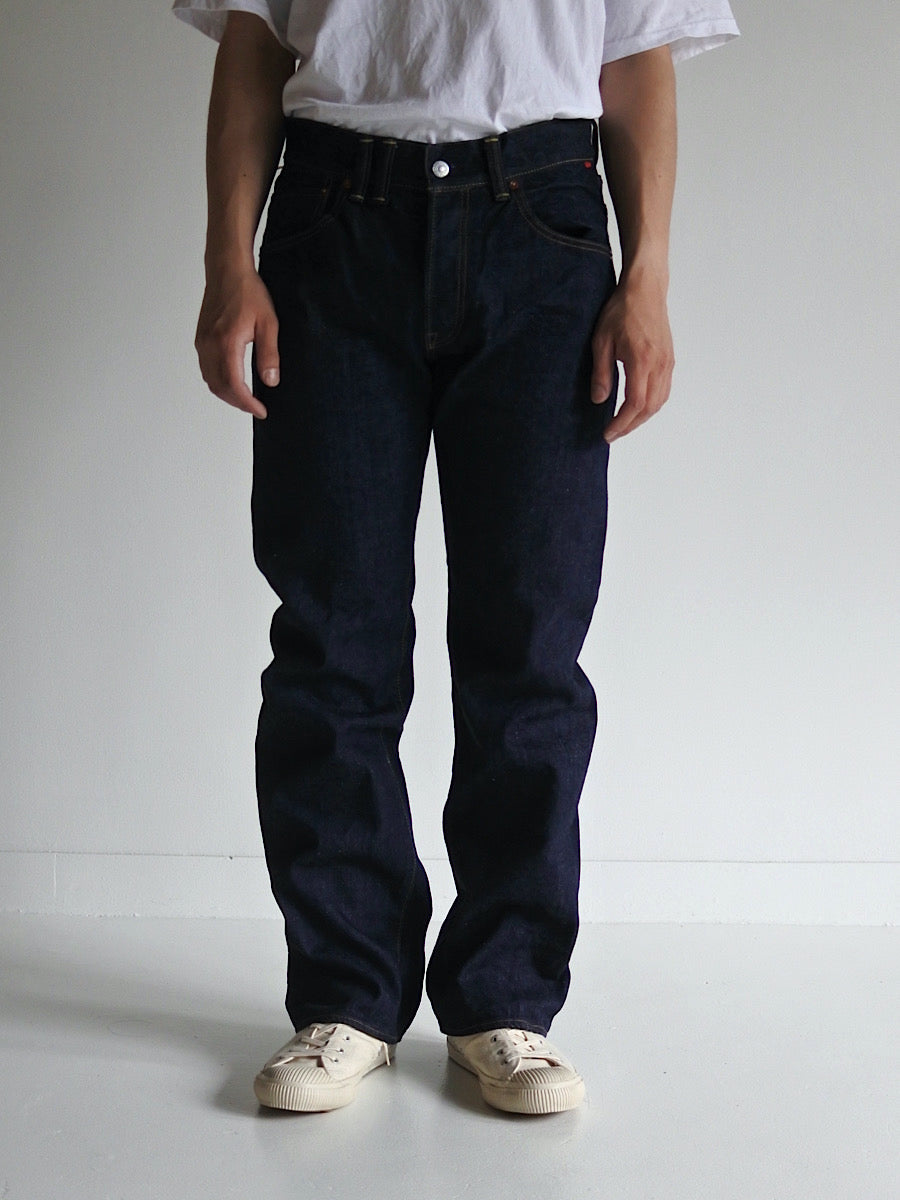 ANR-004 5POCKET DENIM PANTS INDIGO (ONE WASHED)