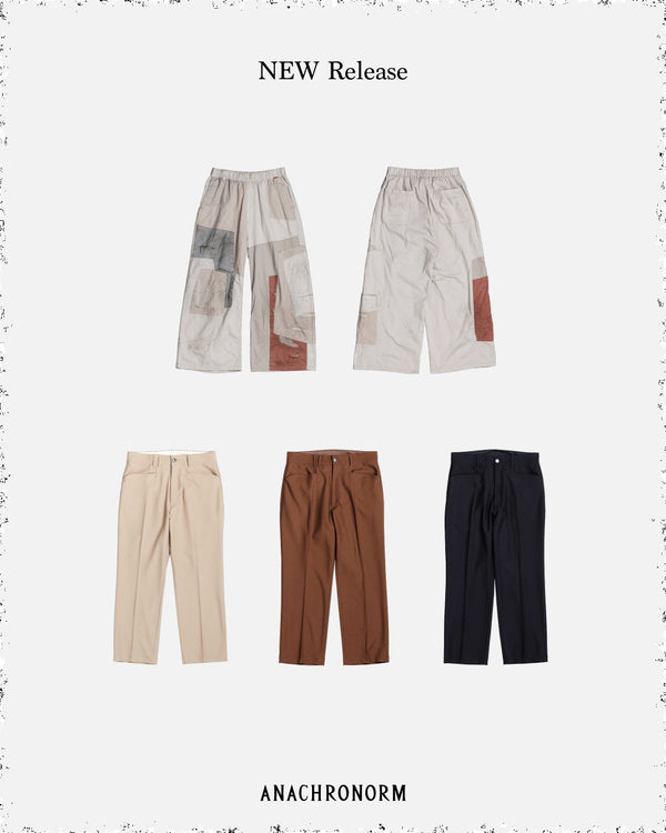 2026 1st Season / Delivery 11 - 'REMAKED MIX PANEL WIDE EASY PANTS''CENTER PRESS L POCKET SLACKS'