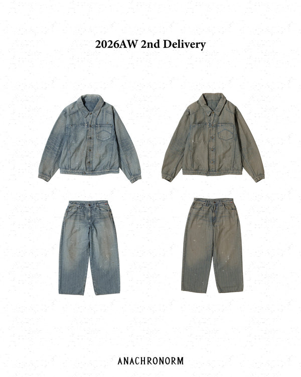 2026 AUTUMN ＆ WINTER / 2nd Delivery - HERRINGBONE DENIM JACKET,HERRINGBONE DENIM WIDE 5P PANTS,
