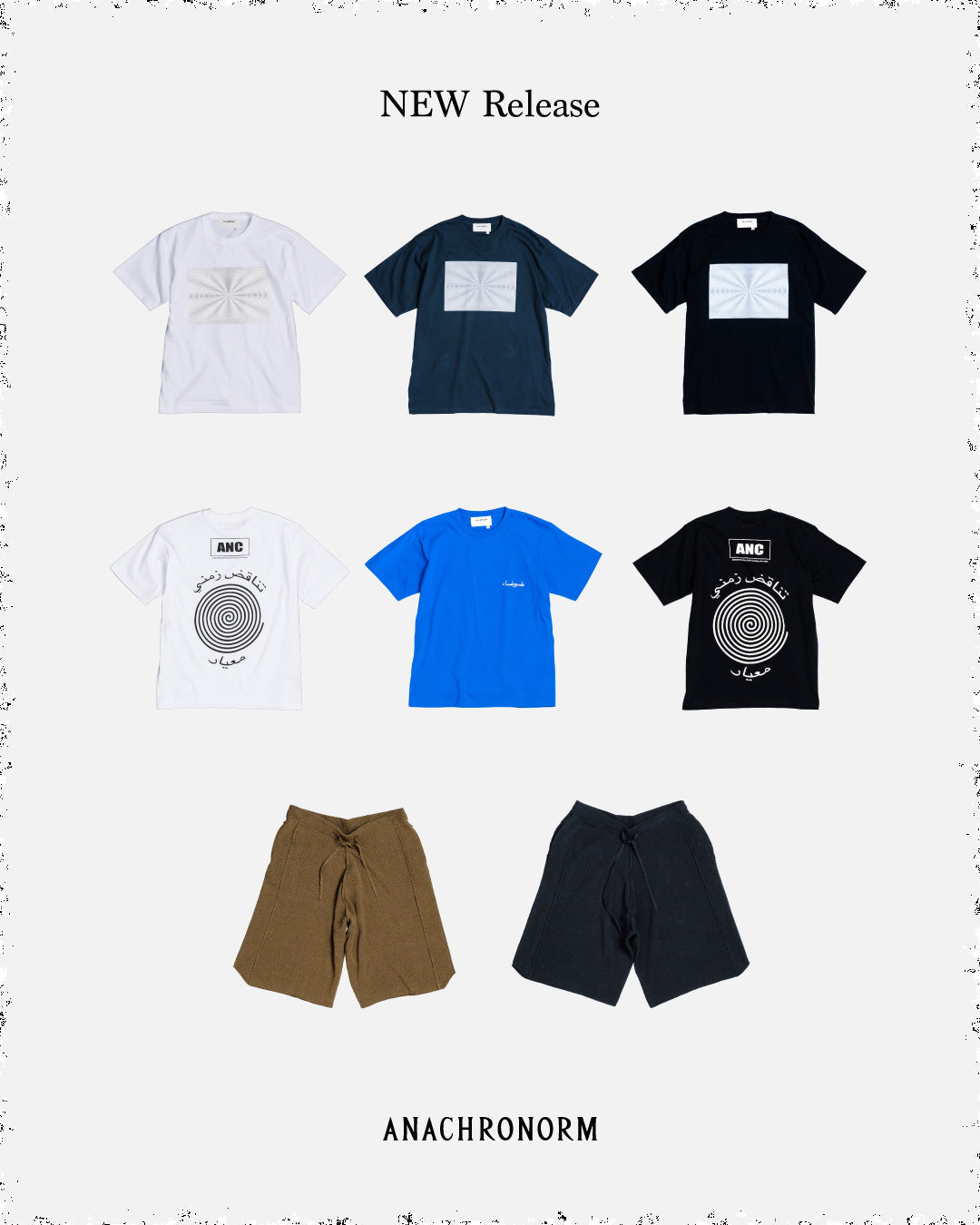 2026 1st Season / Delivery 15 - 'KNIT BOXING SHORTS''VORTEX PRINTED T-SHIRTS''SONIC FORM S/S T-SHIRTS'