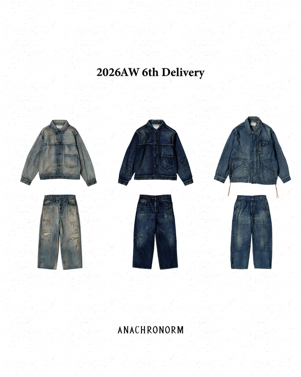 2026 AUTUMN ＆ WINTER / 6th Delivery - DAMAGED DENIM JACKET,REMAKED WIDE 5P DENIM PANTS,DENIM WORK JACKET,DOUBLEKNEE DENIM PAINTER PANTS
