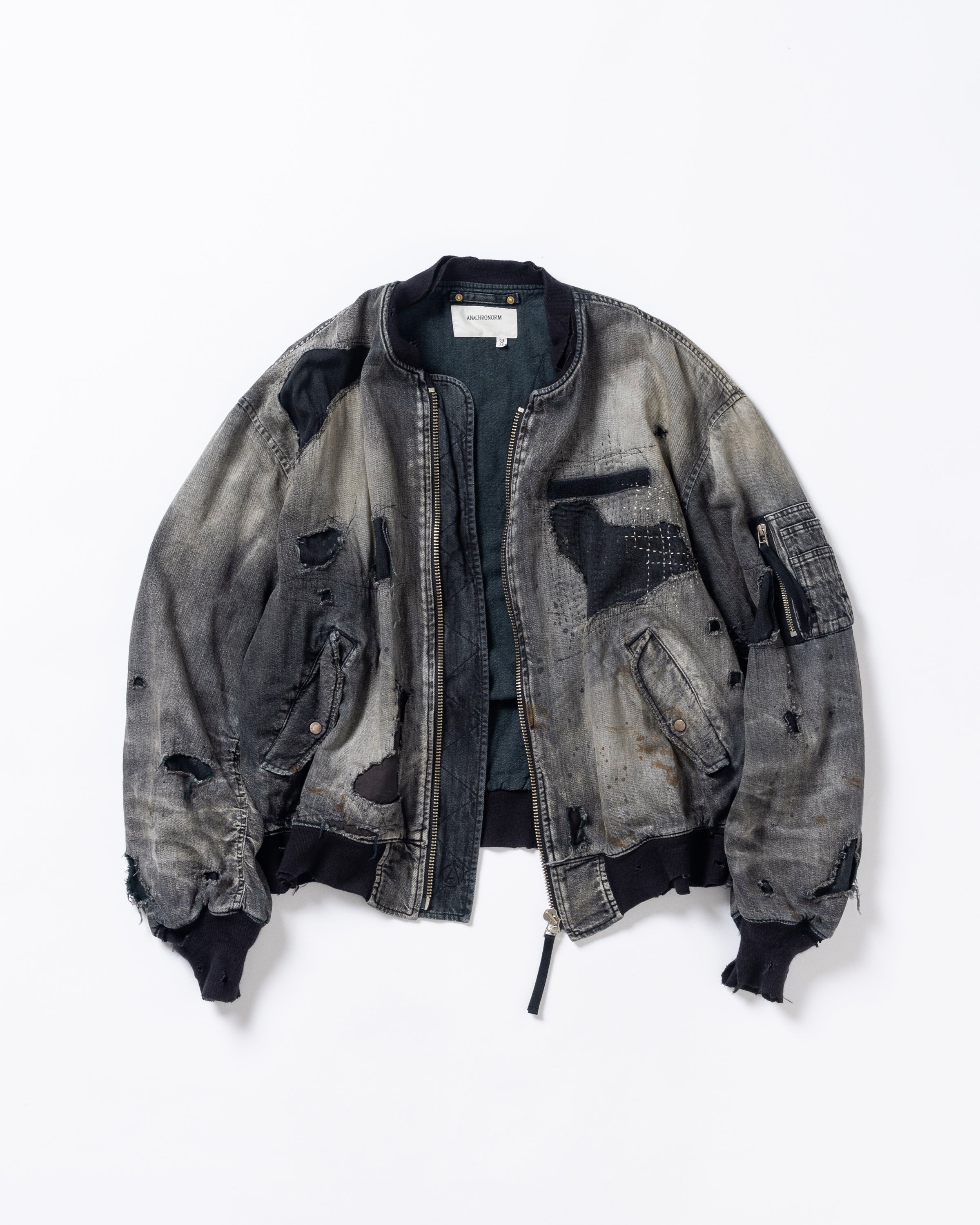 2025 2nd 3rd  NEW RELEASE - HARD REMAKED DUAL DENIM MA-1 -