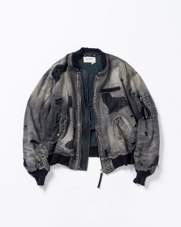 2025 2nd 3rd  NEW RELEASE - HARD REMAKED DUAL DENIM MA-1 -