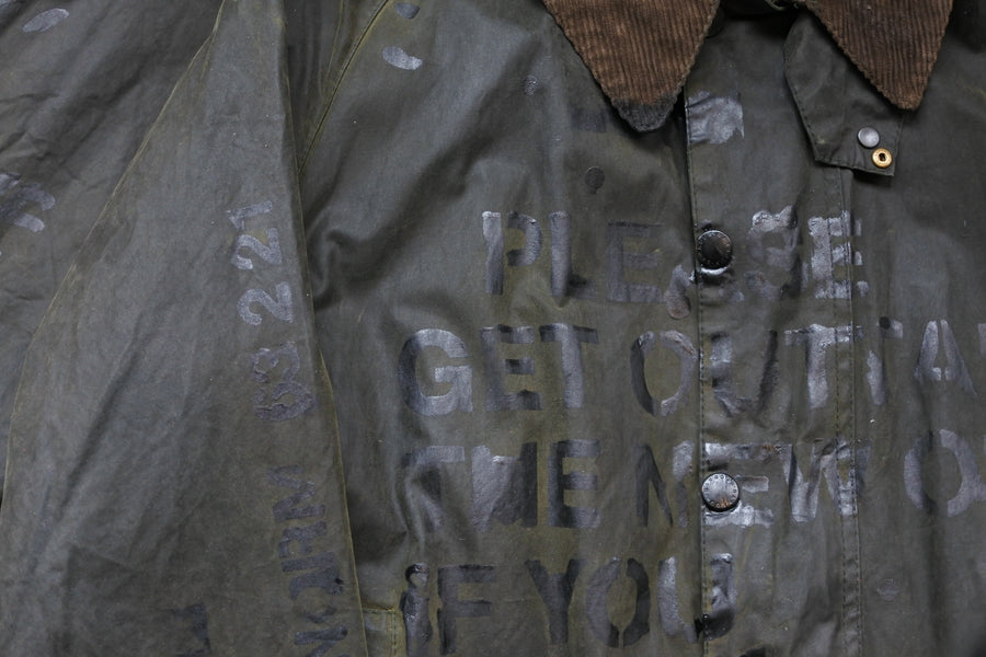 Online store limited items "STENCIL Barbour JACKET" "BEDALE"RELEASE