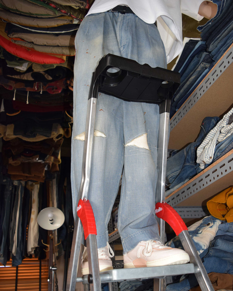 AN402 REMAKED WIDE DENIM TOROUSERS INDIGO(REMAKE)