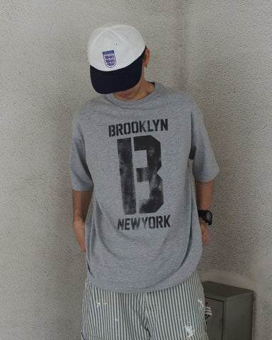 AN365 BROOKLYN PRINTED S/S TS ASH GRAY