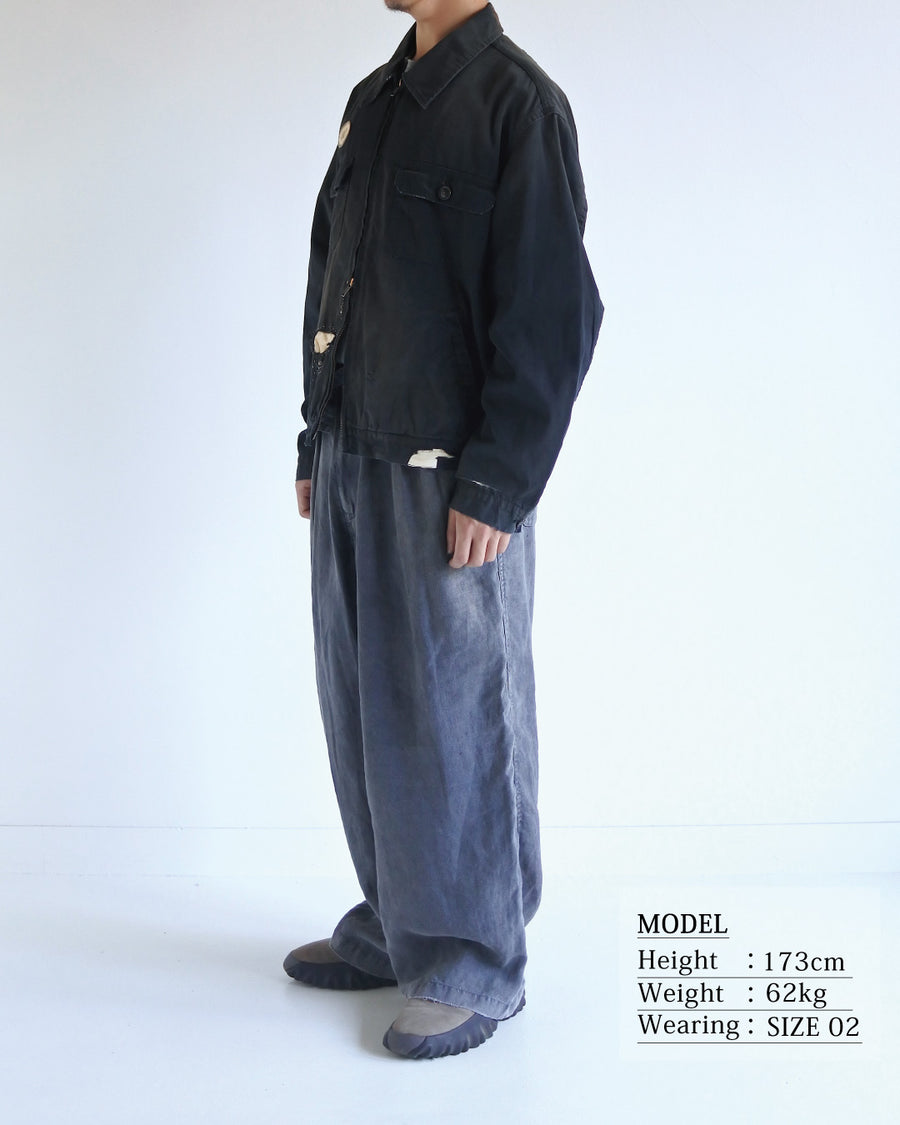REMAKED TIMEWORN WORK JACKET BLACK