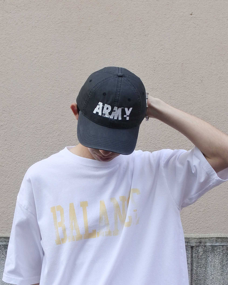 ANNK-003 ARMY GLITCH EMBROIDERY CAP CHARCOAL