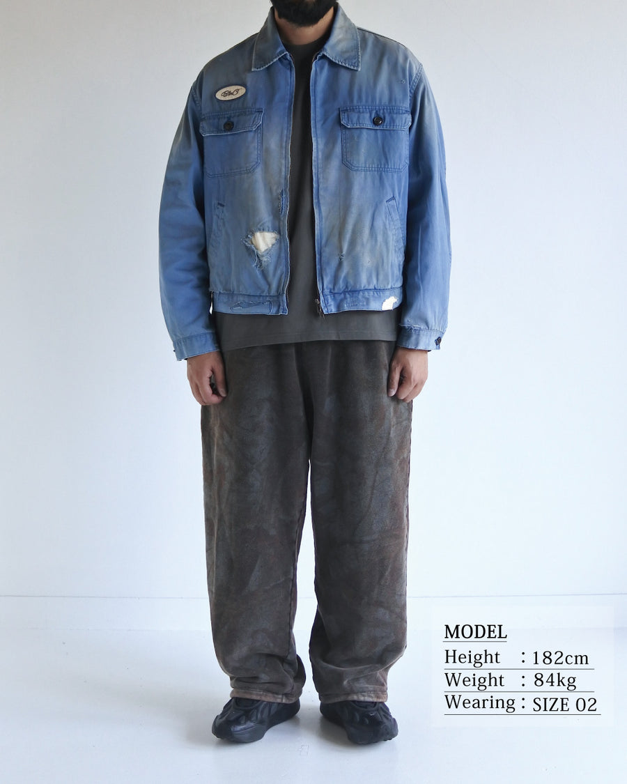 REMAKED TIMEWORN WORK JACKET BLUE