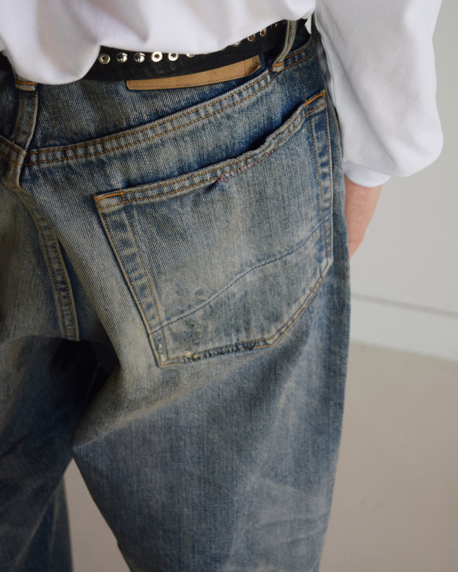 ANACHRONORM / SMU REMAKED WIDE TAPERED 5P DENIM PANTS INDIGO