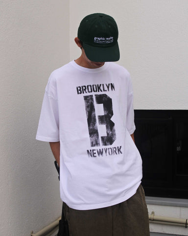 AN365 BROOKLYN PRINTED S/S T-S WHITE