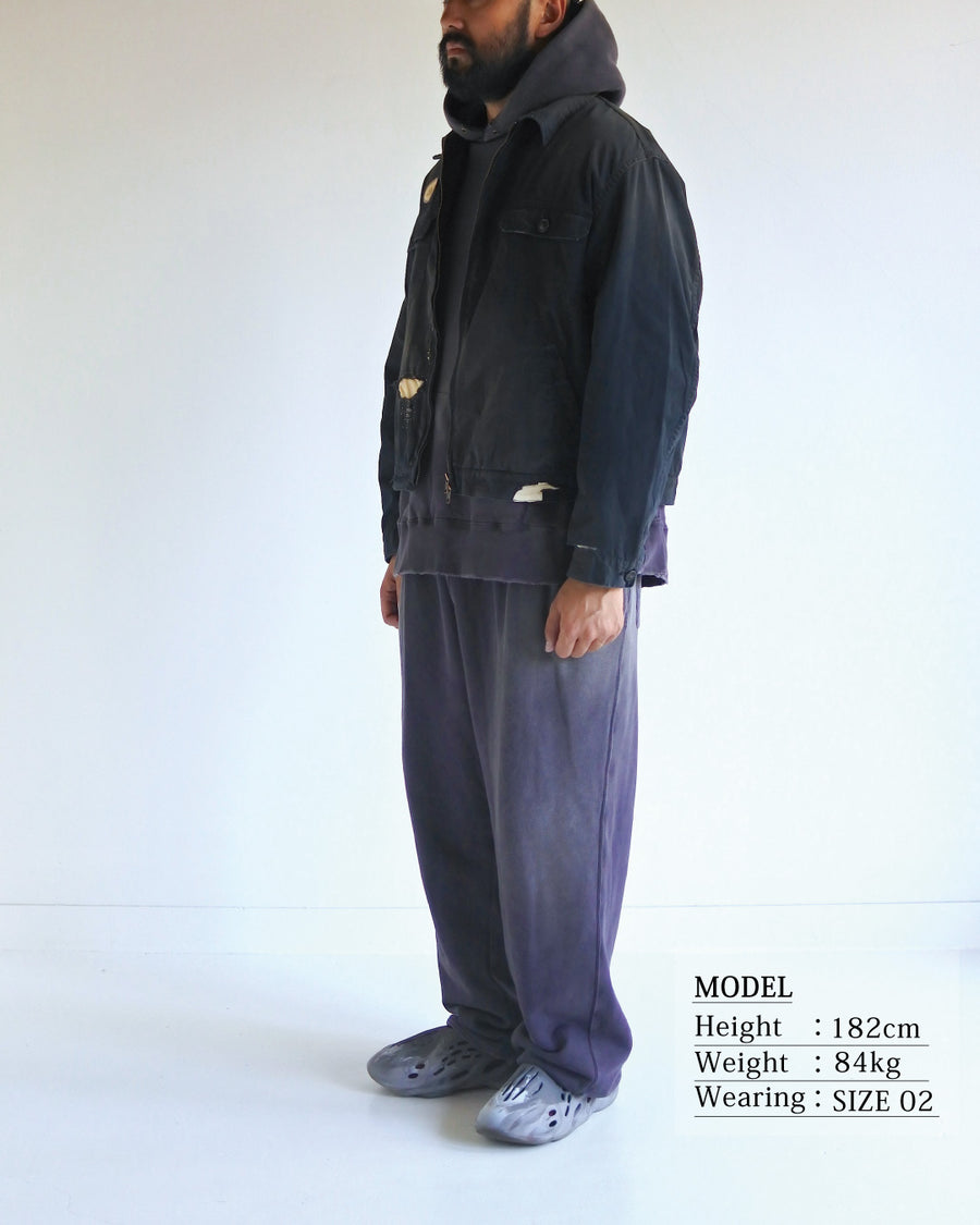 REMAKED TIMEWORN WORK JACKET BLACK