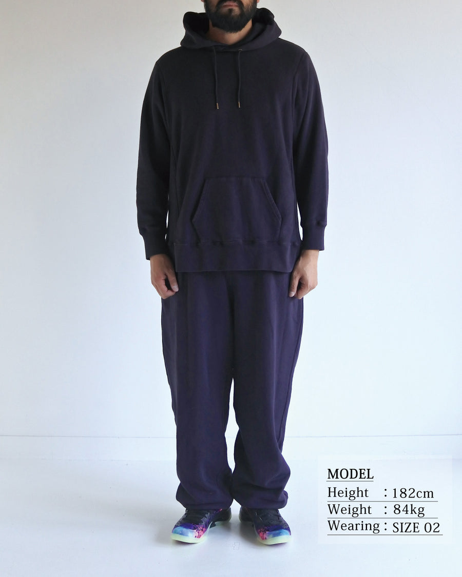 SIDE LIB SWEAT PARKA BLUE PURPLE