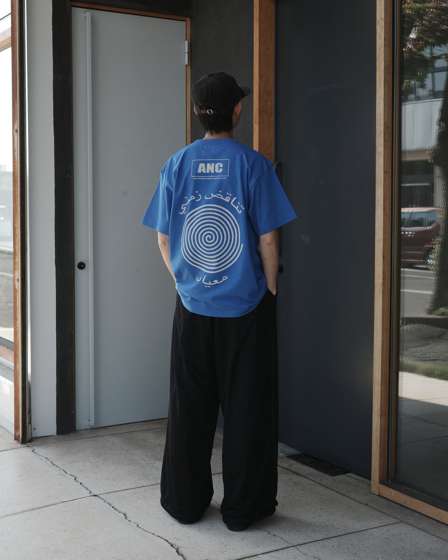 VORTEX PRINTED S/S T-S BLUE – ANACHRONORM