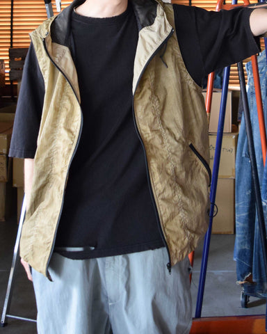 AN343 UTILITY NYLON VEST BEIGE
