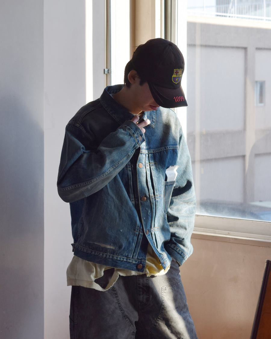 FRONT TUCK DENIM REMAKED JACKET INDIGO (26REMAKE) – ANACHRONORM