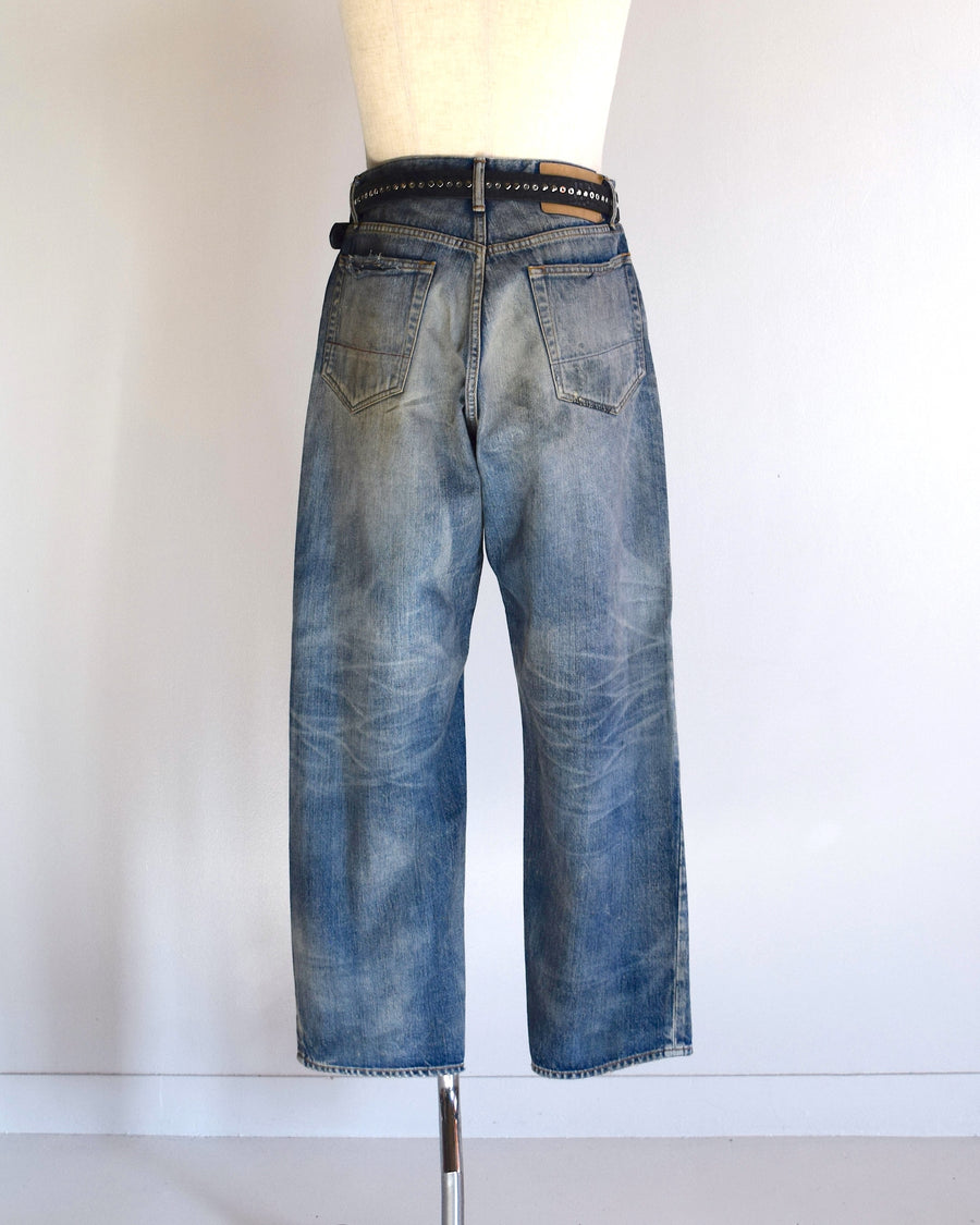 ANJ-003 SMU REMAKED WIDE TAPERED 5P DENIM PANTS INDIGO(REMAKE)