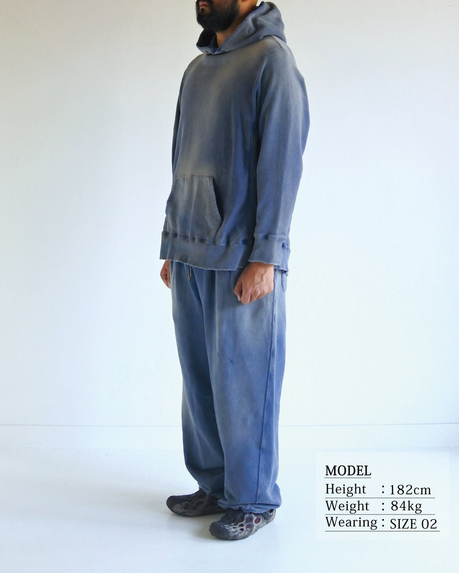 FADED SIDE LIB SWEAT PARKA BLUE
