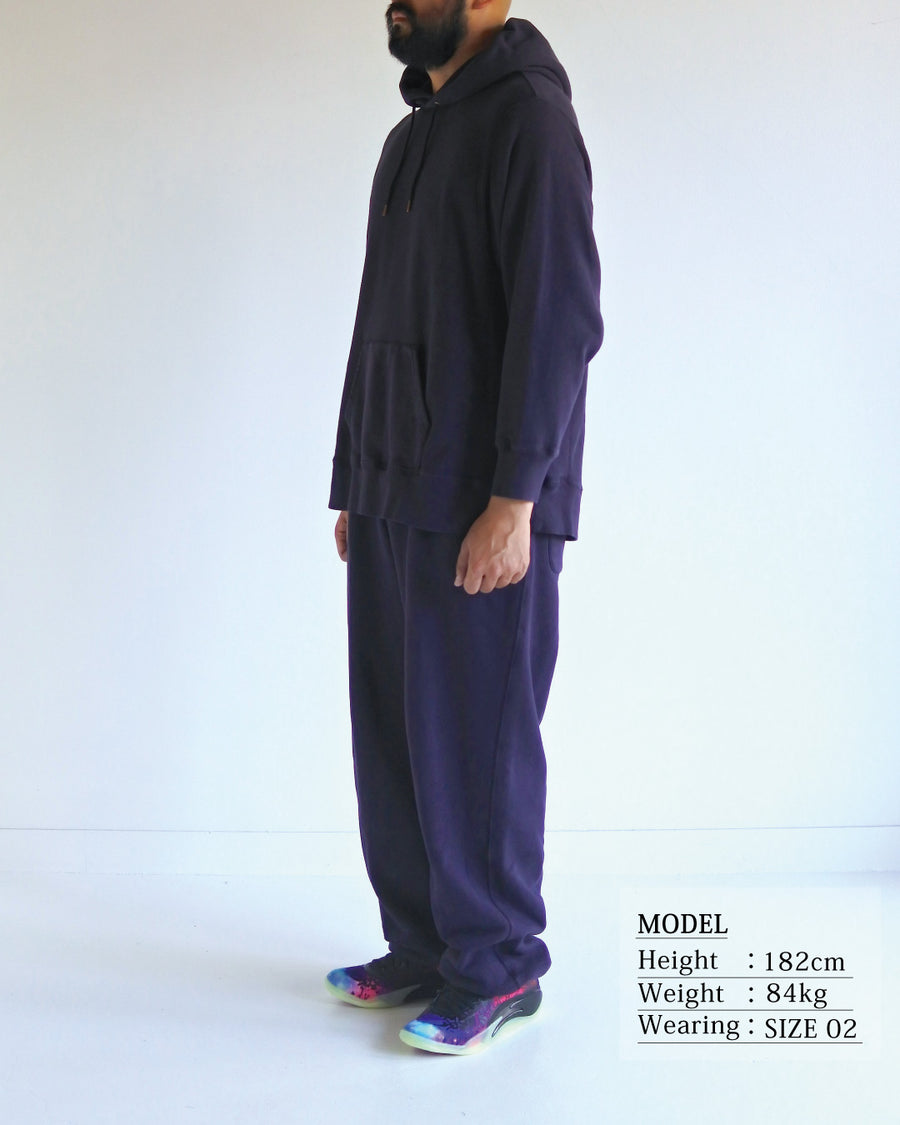 SIDE LIB SWEAT PARKA BLUE PURPLE
