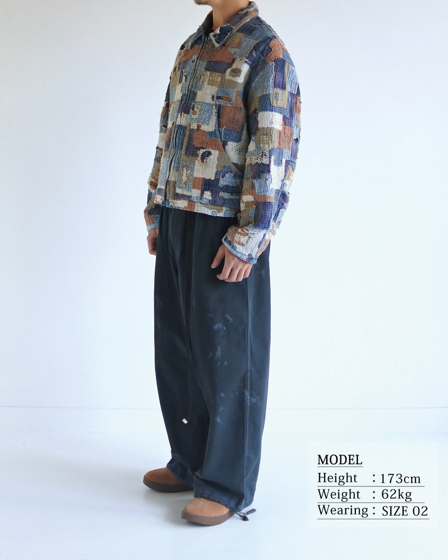 SASHIKO PATCHED JACKET INDIGO