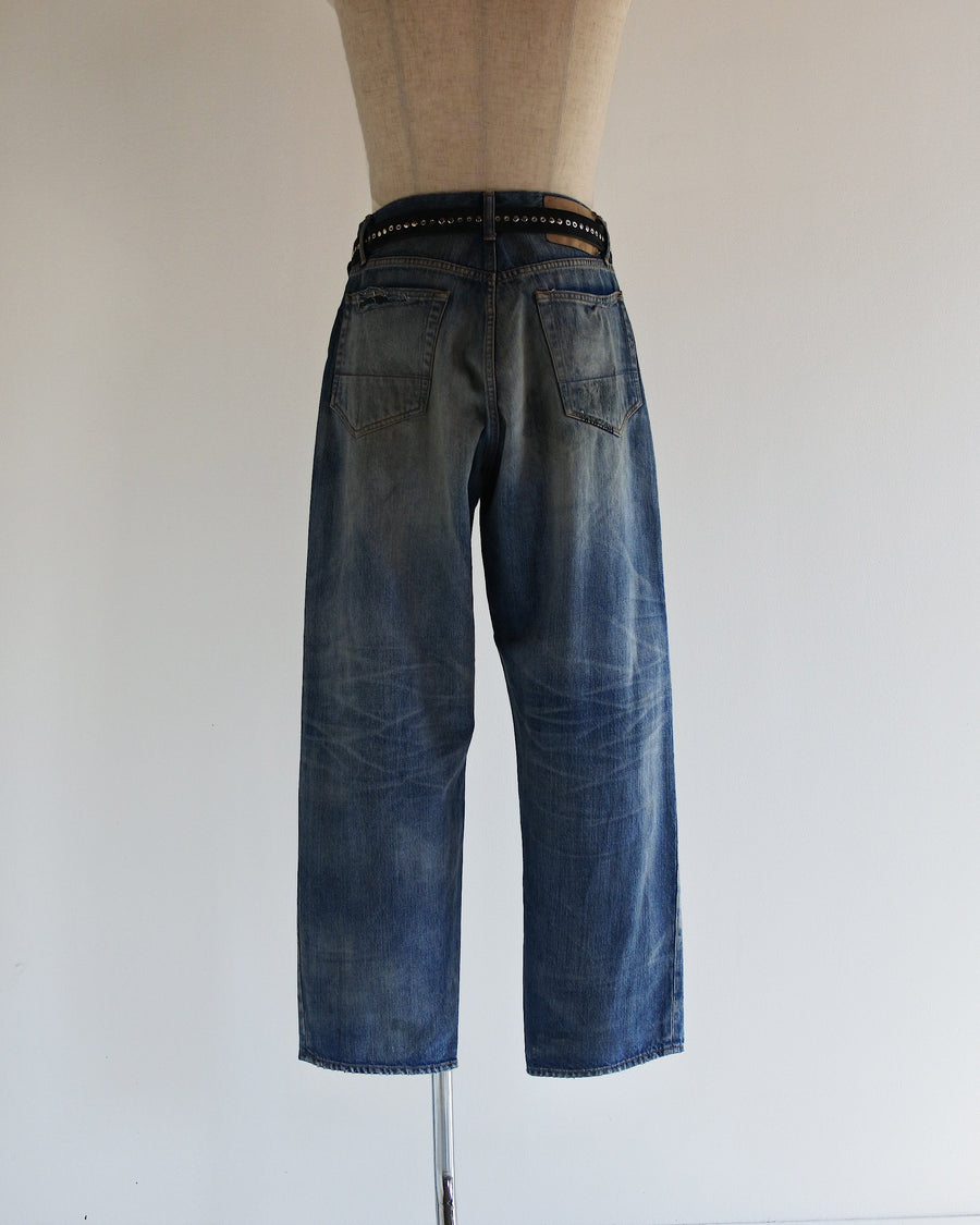 ANACHRONORM / SMU REMAKED WIDE TAPERED 5P DENIM PANTS INDIGO