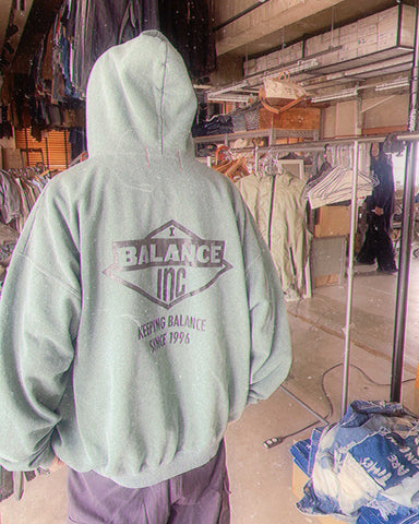 AN338 DYED 50/50 PRINTED FULLZIP PARKA GREEN DYED