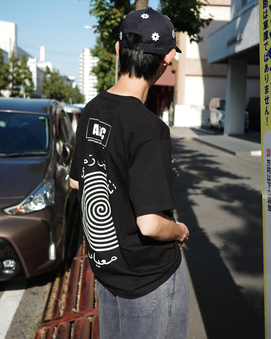 VORTEX PRINTED S/S T-S BLACK – ANACHRONORM