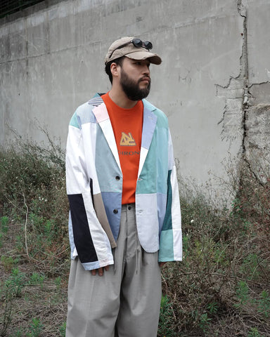 ANACHRONORM リワインドカルチャー ショートスリーブTシャツ レッド | 6.2oz 天竺 コーマ糸 グラフィックプリント 90s音楽カルチャー