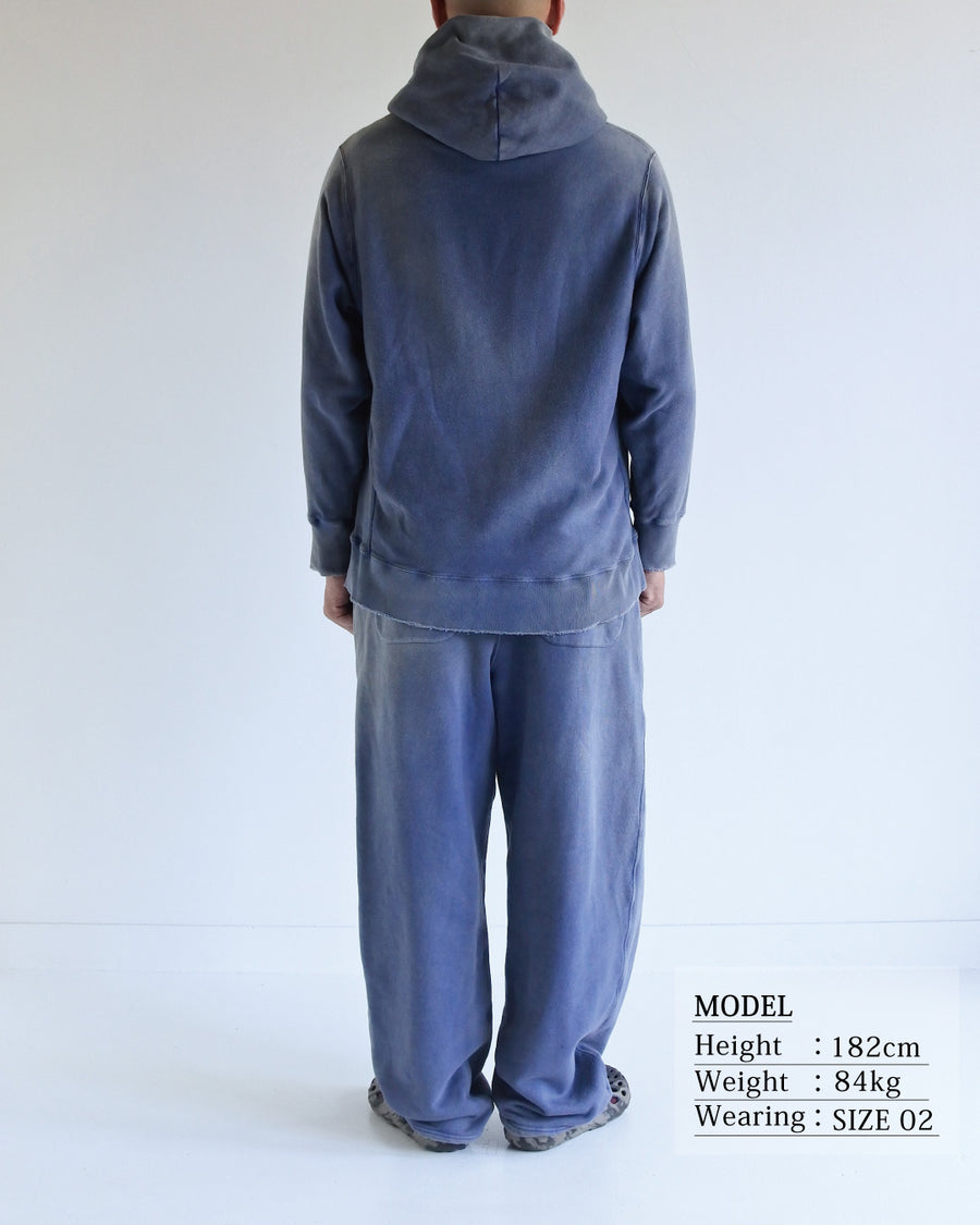 FADED SIDE LIB SWEAT PARKA BLUE