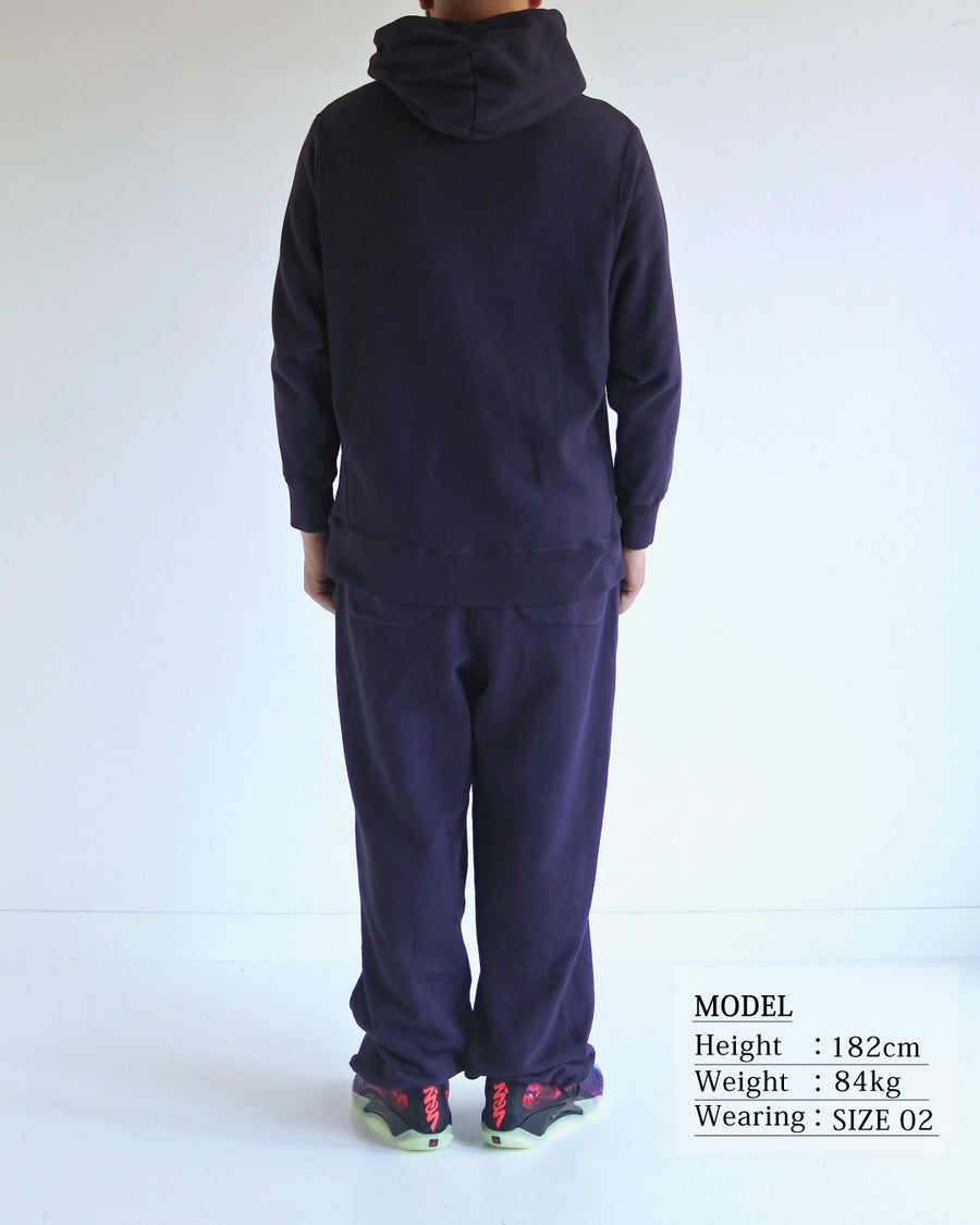 SIDE LIB SWEAT PARKA BLUE PURPLE