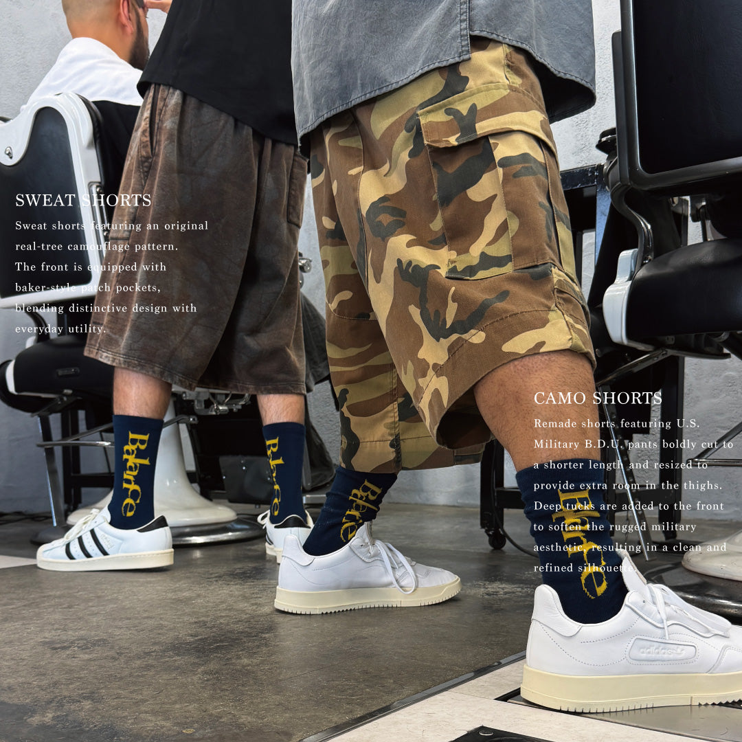 ANACHRONORM フェイデッド BDU カモショーツ ウッドランド | T/Cツイル 米軍BDUリメイク エイジング加工 フロントタック 速乾 日本製