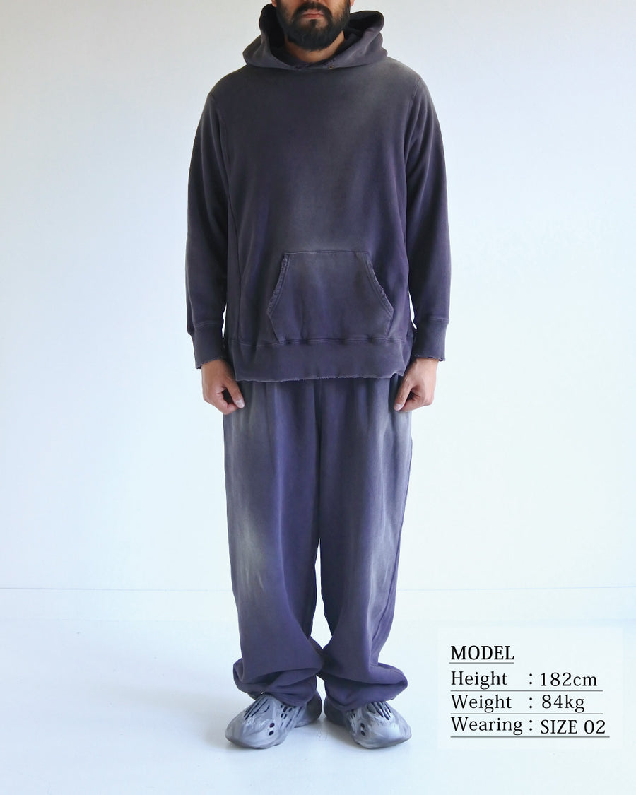 FADED SIDE LIB SWEAT PARKA PURPLE