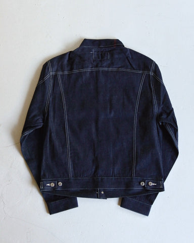 AN015 8oz DENIM JEAN JACKET INDIGO / RIGIT