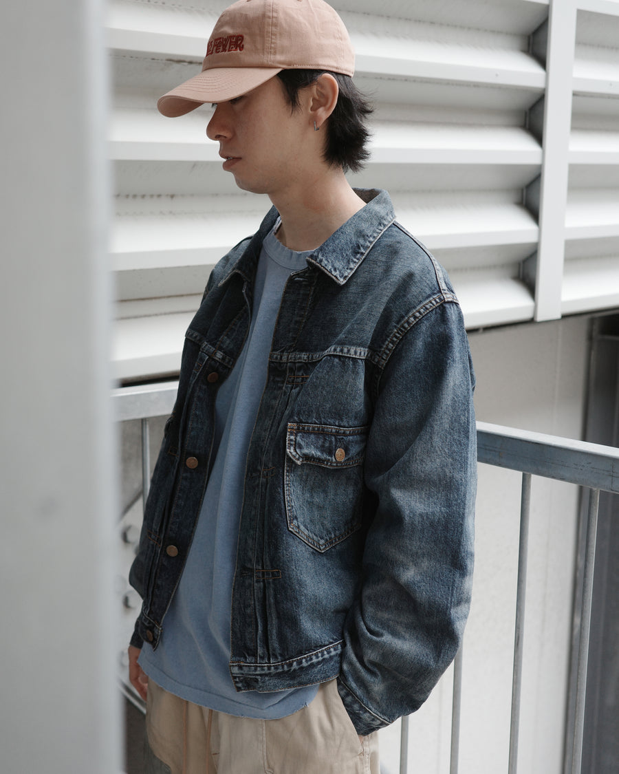 ANACHRONORM エイジング ダブルポケット デニムジャケット インディゴ | 507XX 2ndタイプ 11.5ozデニム エイジング加工 アタリ 日本製