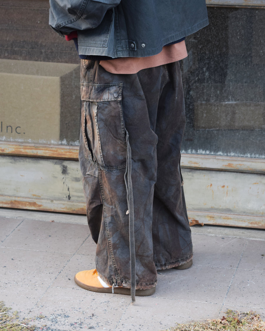 オリジナルリアルツリーを硫化染めしたM-51 タイプフィールドオーバーパンツ