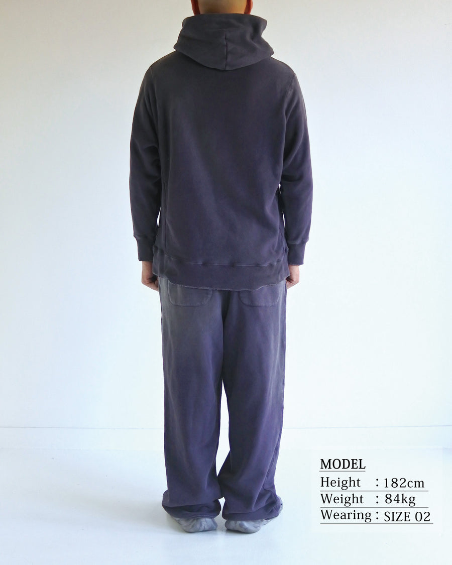 FADED SIDE LIB SWEAT PARKA PURPLE