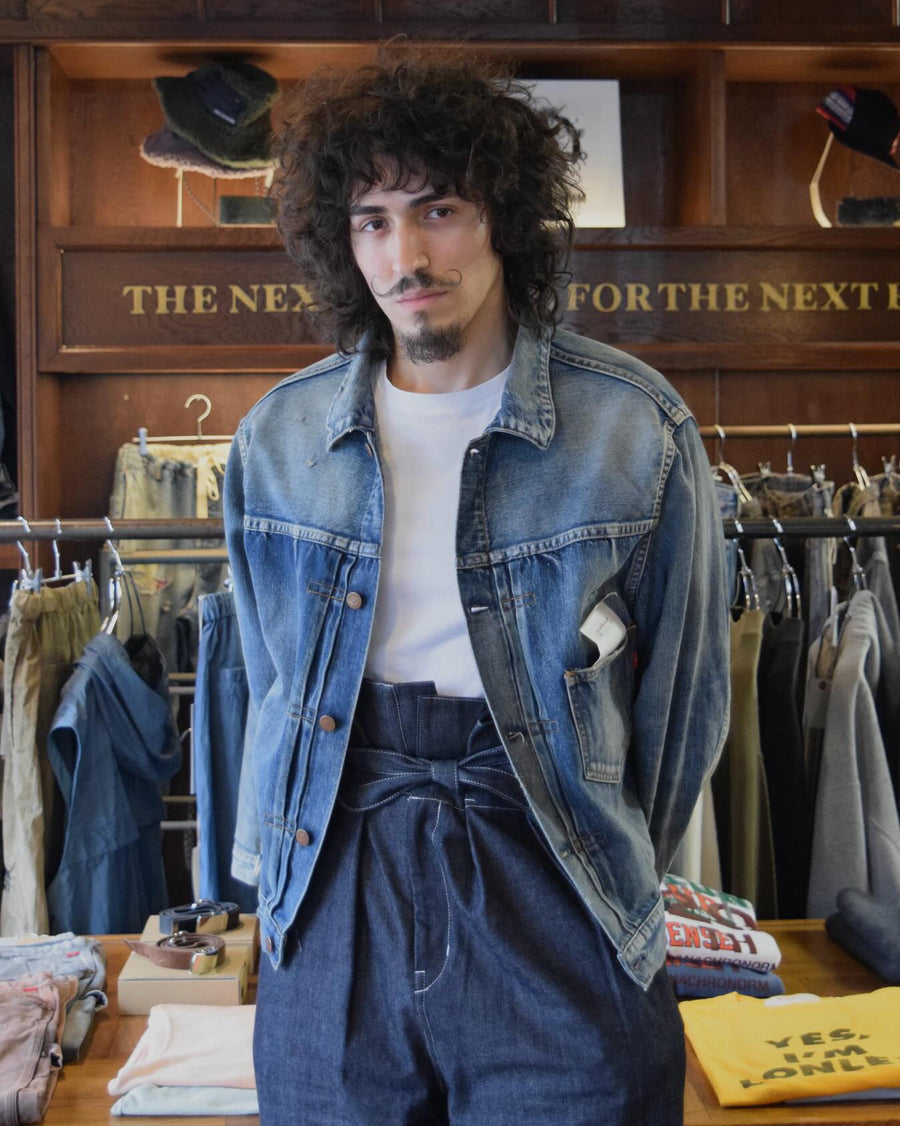 FRONT TUCK DENIM REMAKED JACKET INDIGO (REMAKE) – ANACHRONORM