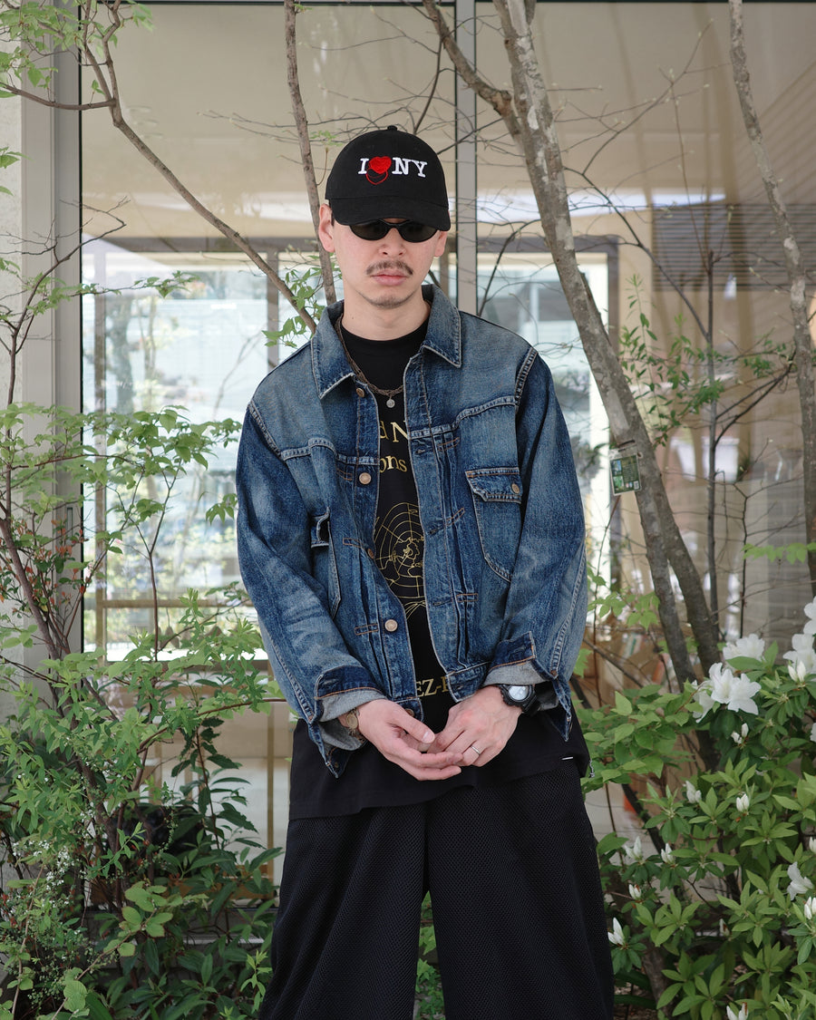 ANACHRONORM エイジング ダブルポケット デニムジャケット インディゴ | 507XX 2ndタイプ 11.5ozデニム エイジング加工 アタリ 日本製