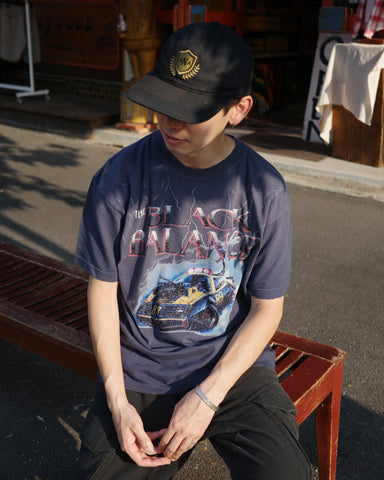 ANACHRONORM ダイド カスタムカー グラフィックTシャツ ダスティネイビー | 5.6oz天竺 アメリカンカルチャーモチーフ 特殊染色 変色加工 一点一点