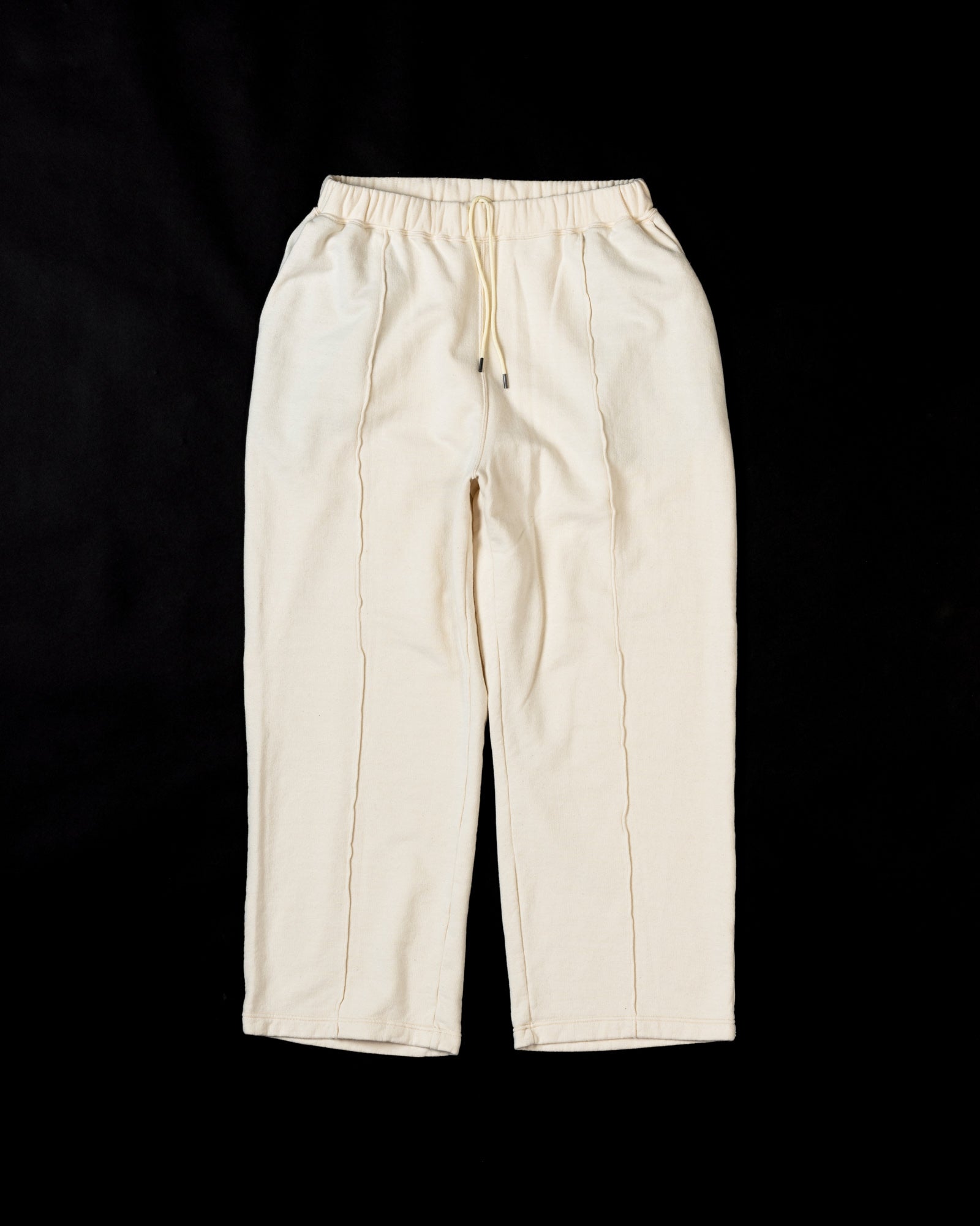 AN323 PIN TUCK WIDE SWEAT PANTS NATURAL – ANACHRONORM