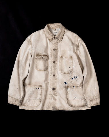 AN311 NYLON PATCH KINARI COVERALL JACKET BEIGE DYED