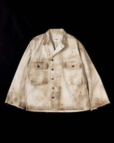 AN308 DIRTPAINT M-43 JACKET NATURAL