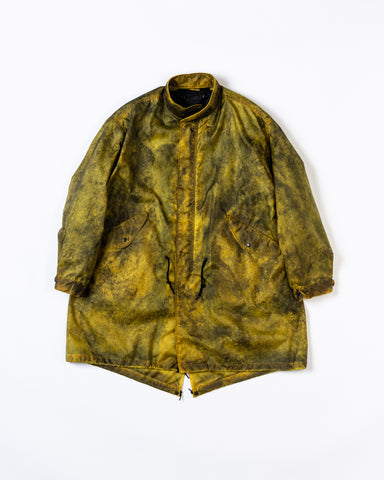 AN321 DIRTPAINT NYLON MODS COAT YELLOW