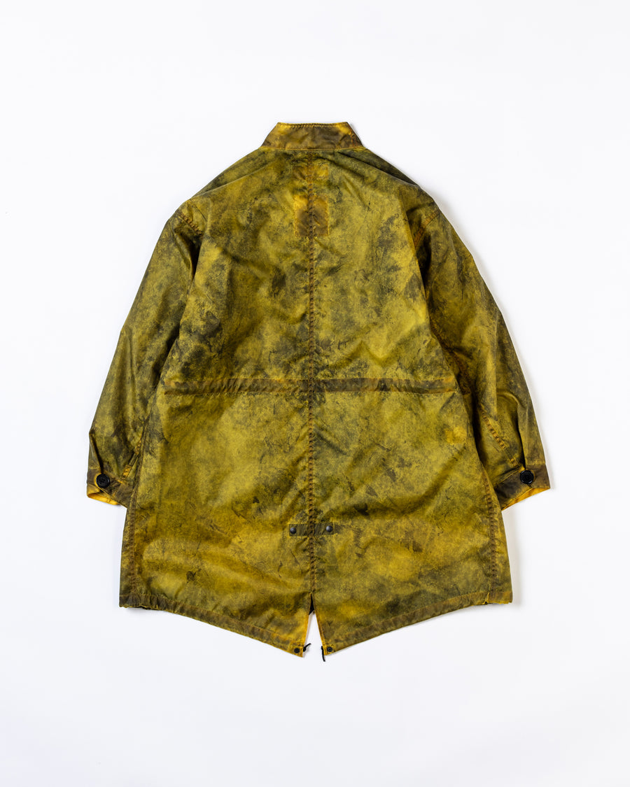 AN321 DIRTPAINT NYLON MODS COAT YELLOW
