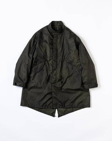 AN321 DIRTPAINT NYLON MODS COAT OLIVE