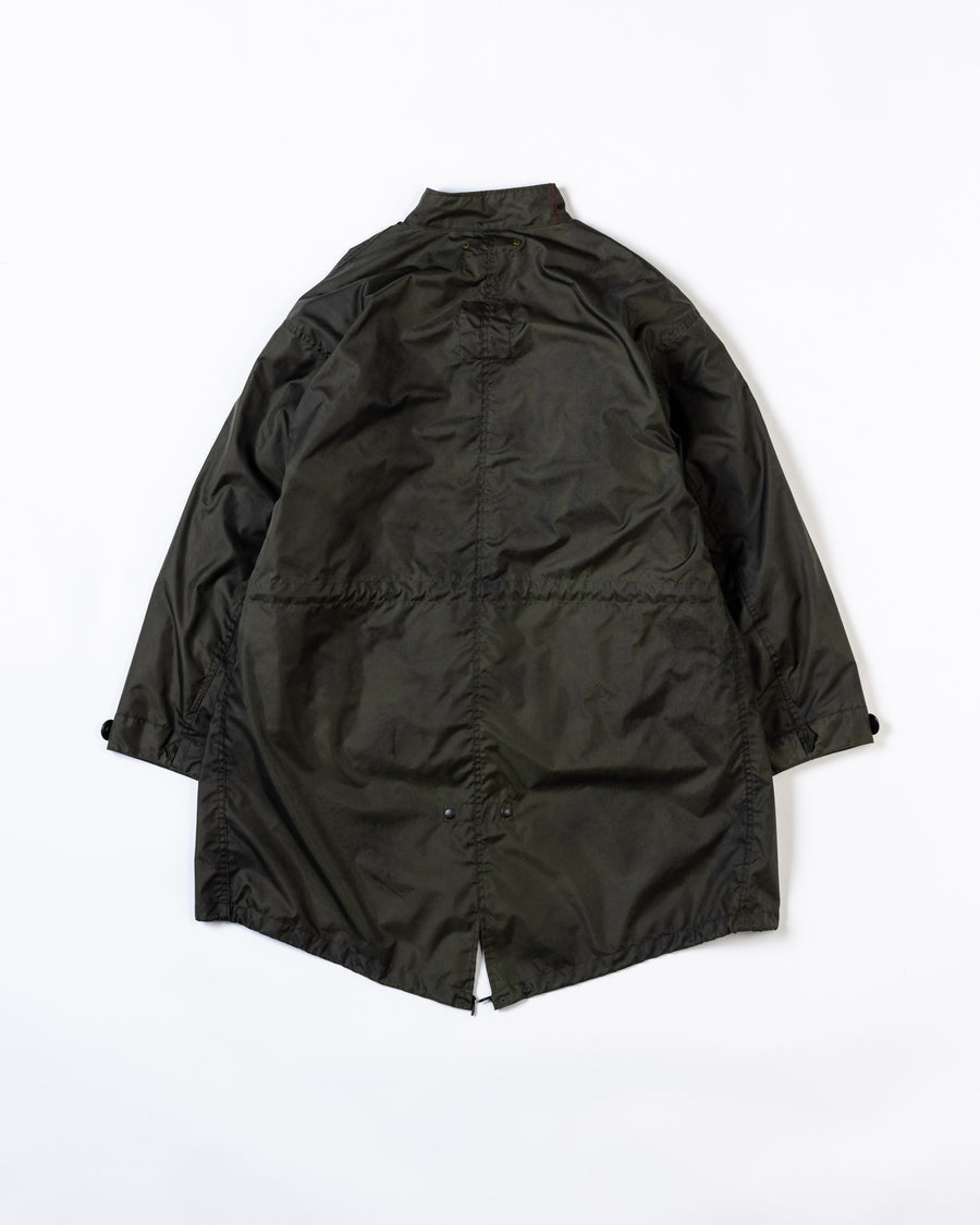 AN321 DIRTPAINT NYLON MODS COAT OLIVE