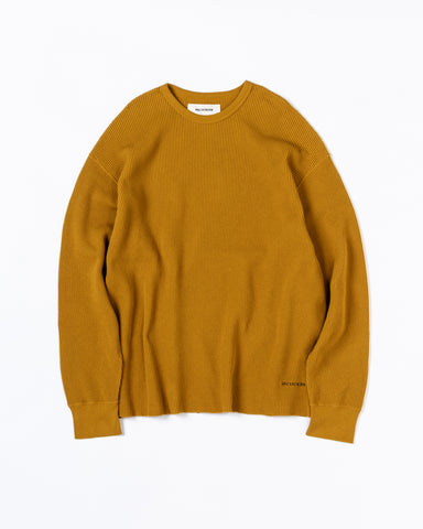 AN314 HEAVY WAFFLEL L/S T-S CAMEL