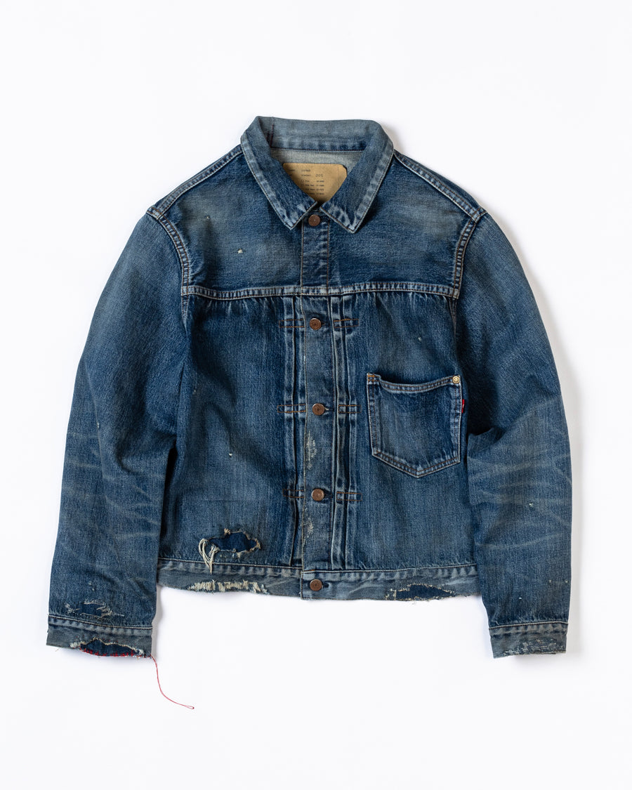 FRONT TUCK DENIM REMAKED JACKET INDIGO (REMAKE) – ANACHRONORM